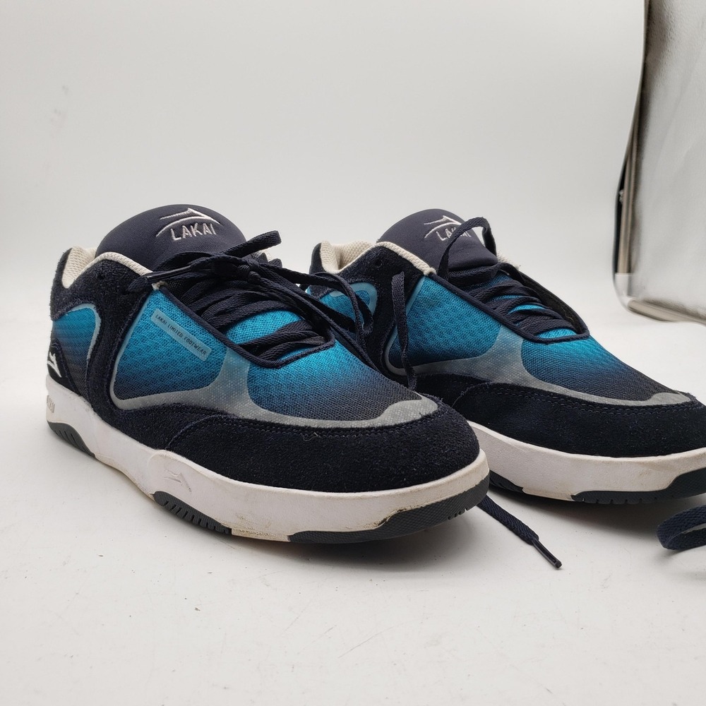 Lakai Fade Shoes Mens Size 9 Blue Suede Skateboarding Sneakers MS321-0258-800